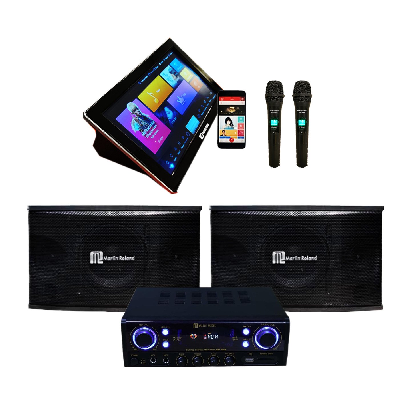 SG] MB Karaoke MB KTV-888 Touchscreen + MRS350 Home Karaoke System